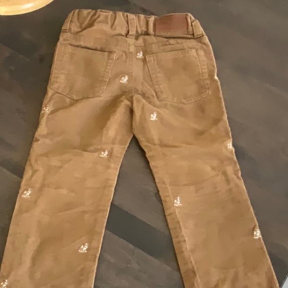 3T Janie and Jack French Bulldog Corduroy Pants with Adjustable Waist - Picture 5 of 7